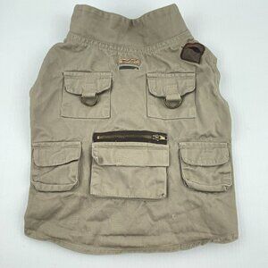 Woolrich Dog Fishing Vest Velcro Close Multiple Pockets Sz Small/Medium